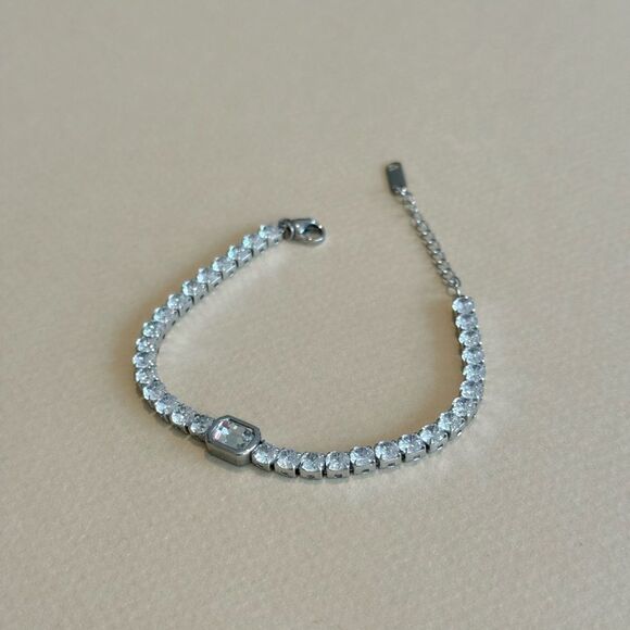 Elegant Silver Bracelet N1456 - Picture 3 of 4